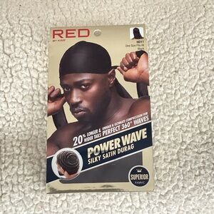 Red Power Wave Silky Satin Durag